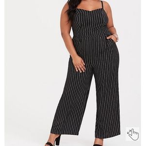 NWT torrid black and white jumpsuit